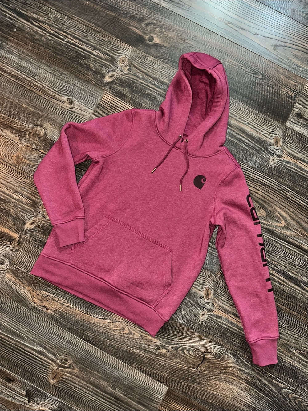 Carhartt Women's Heather Raspberry Pullover Hoodie